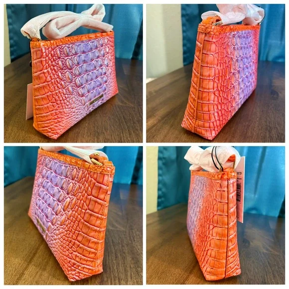 Brahmin NWT Lorelei - Daiquiri Ombre - Purple/Orange - VERY RARE - HTF - Picture 4 of 10